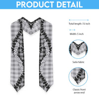 Gray Hawaii Palaka Graduation Stole Hawaiian Honohono Lei
