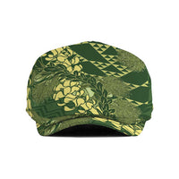 Green Aloha Hawaii Jeff Hat Hawaiian Kakau Ohia Lehua Lei LT14 Green - Polynesian Pride