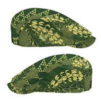 Green Aloha Hawaii Jeff Hat Hawaiian Kakau Ohia Lehua Lei LT14 - Polynesian Pride