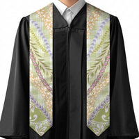 Green Palaka Hawaii Leis Graduation Stole Hawaiian-plaid Elegant Tropical Vibes - Polynesian Pride