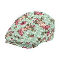 Green Paniolo Palaka Hawaiian Cowgirl Christmas Jeff Hat - Polynesian Pride