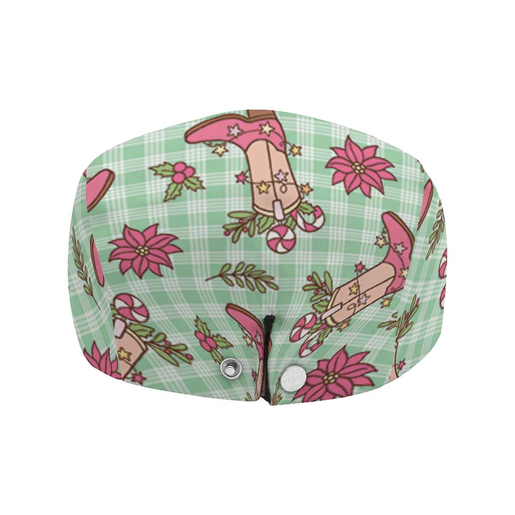Green Paniolo Palaka Hawaiian Cowgirl Christmas Jeff Hat - Polynesian Pride