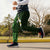 Green Polynesia Jogger Pants Plumeria Tropical Leaves With Galaxy Polynesian Art - Polynesian Pride