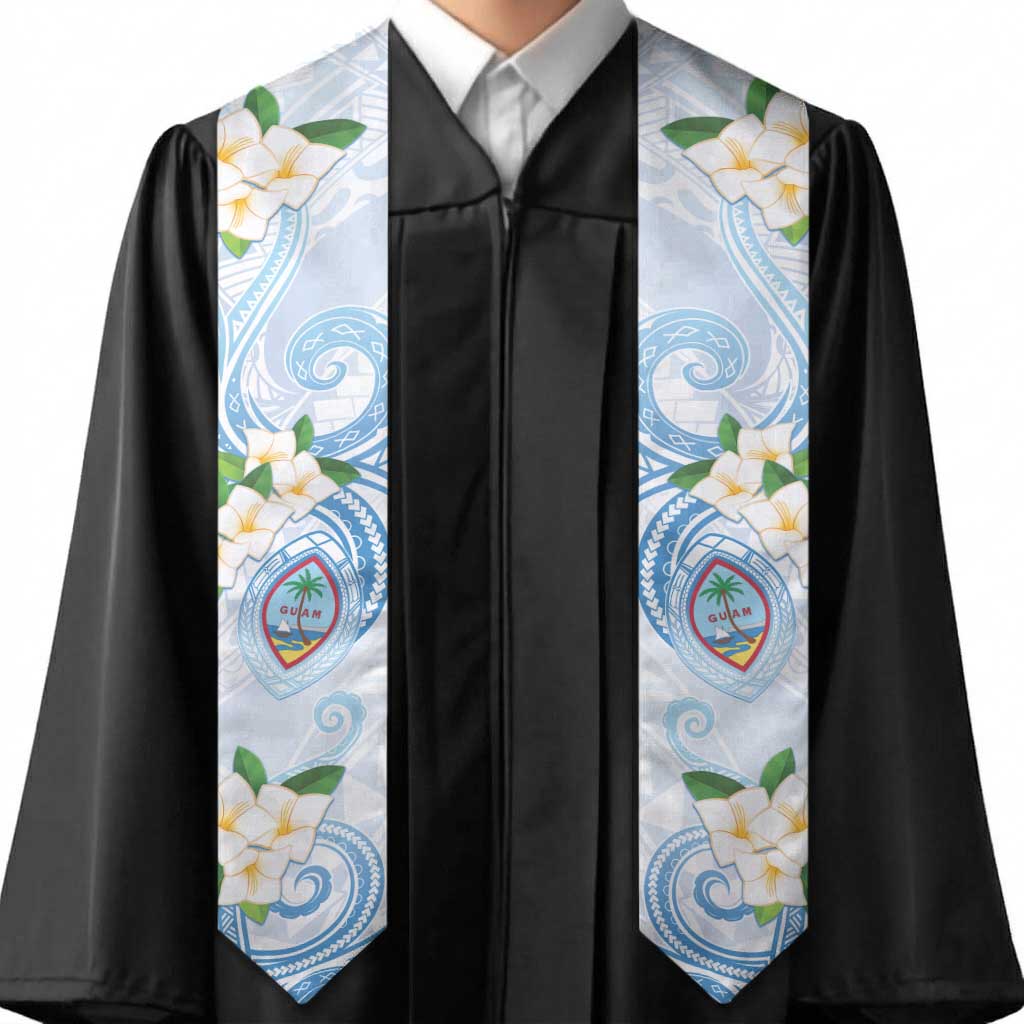 Guam Chamorro Graduation Stole Guasali Flowers Curves Style