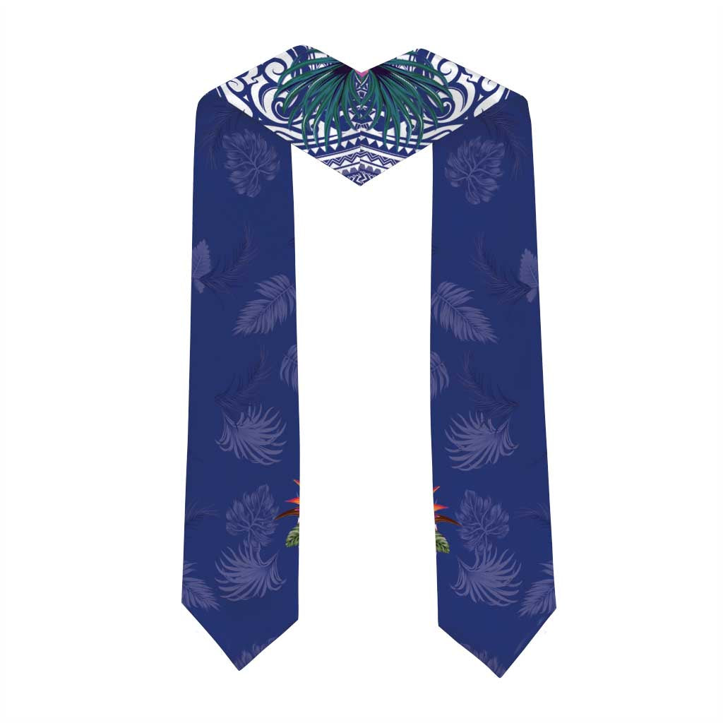Hafa Adai Guam History and Chamorro Heritage Day Graduation Stole Blue Latte Stone