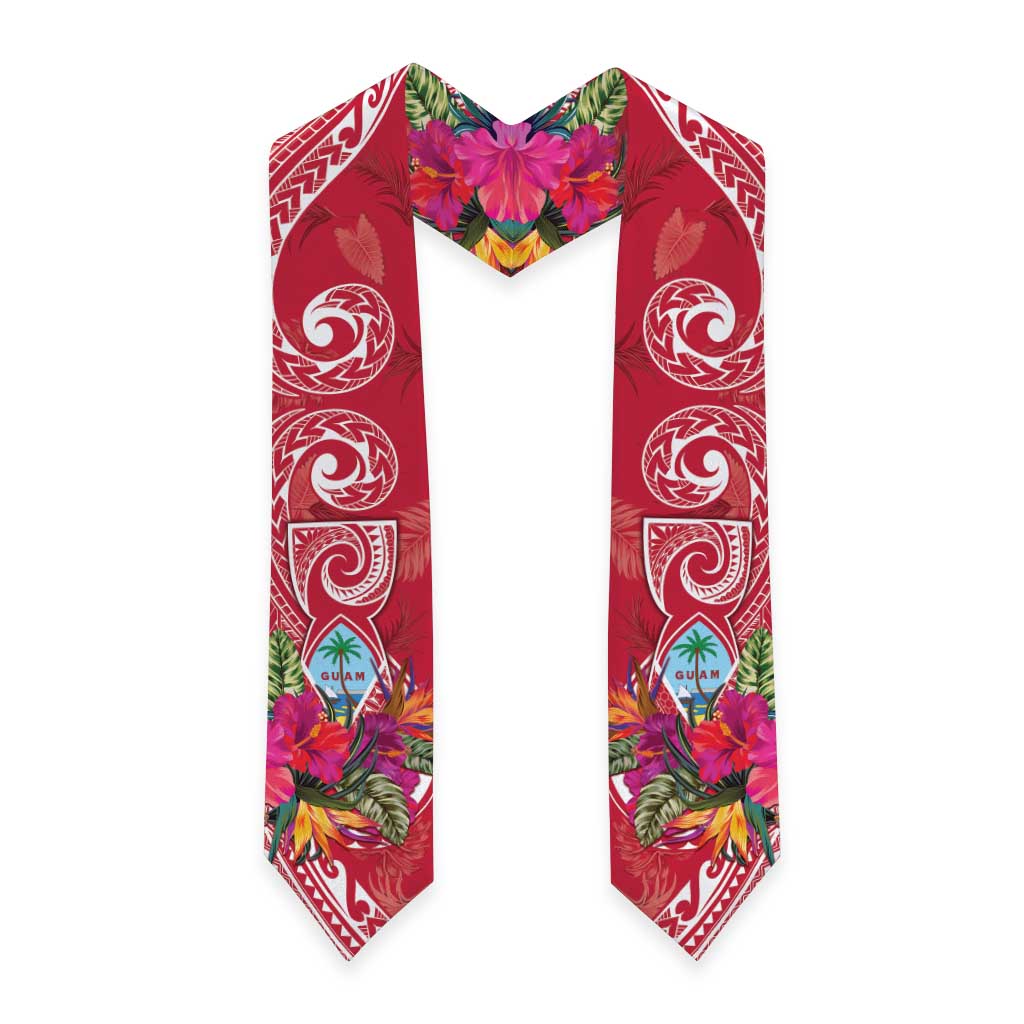 Hafa Adai Guam History and Chamorro Heritage Day Graduation Stole Red Latte Stone