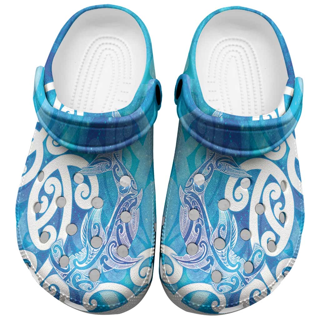 Hammerhead Shark Tattoo New Zealand Clogs Shoes Maori Galaxy Mangopare Pattern