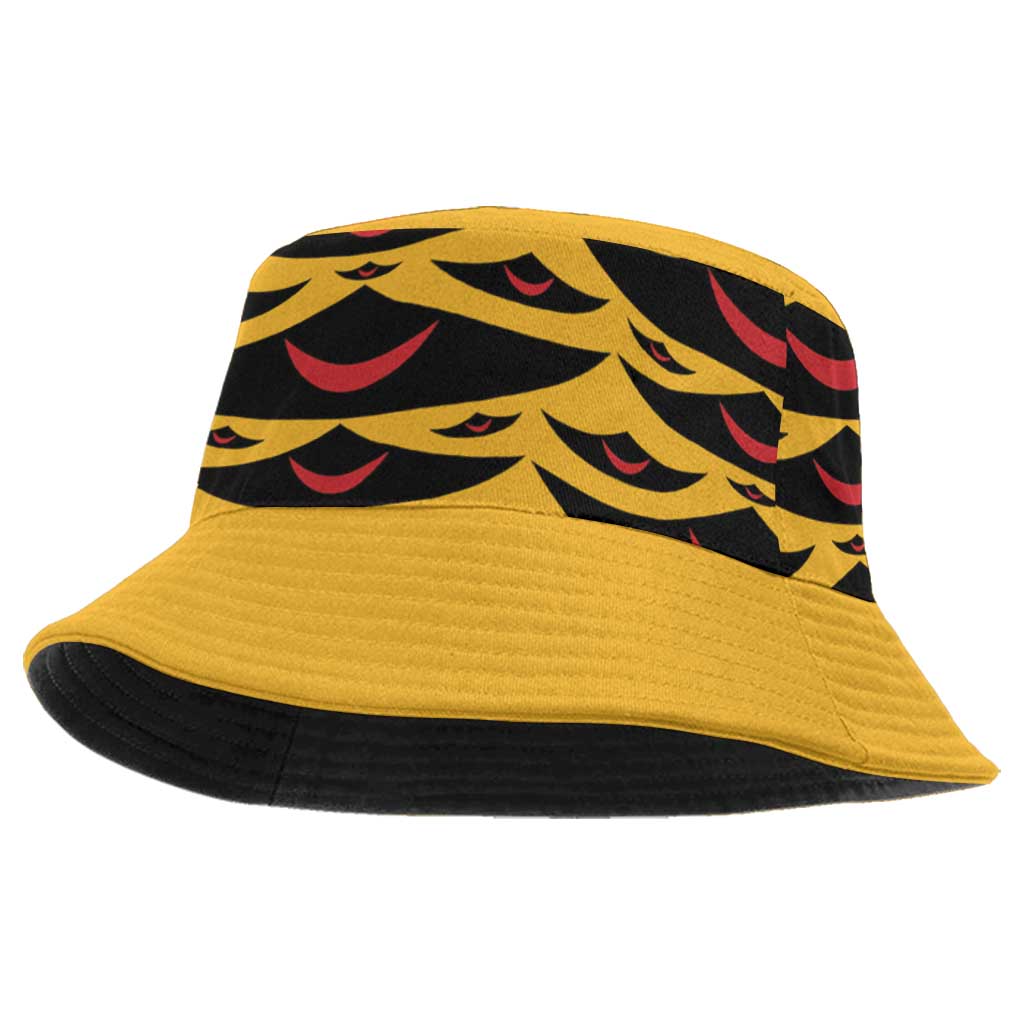 Hawaii Ahu Ula Inspired Bucket Hat Yellow Version LT05 One Size Yellow - Polynesian Pride
