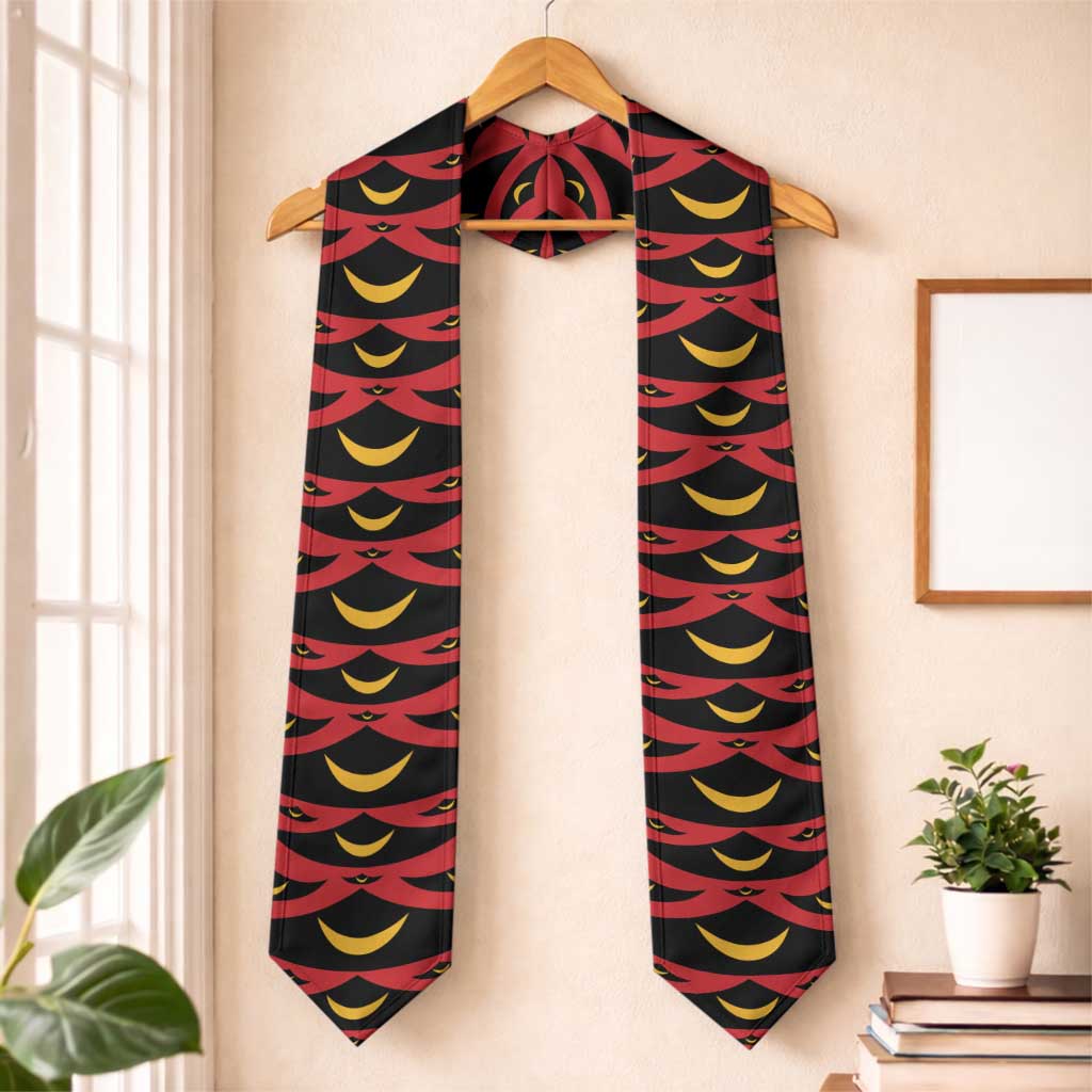Hawaii Ahu Ula Inspired Graduation Stole Red Version LT05 One Size Red - Polynesian Pride