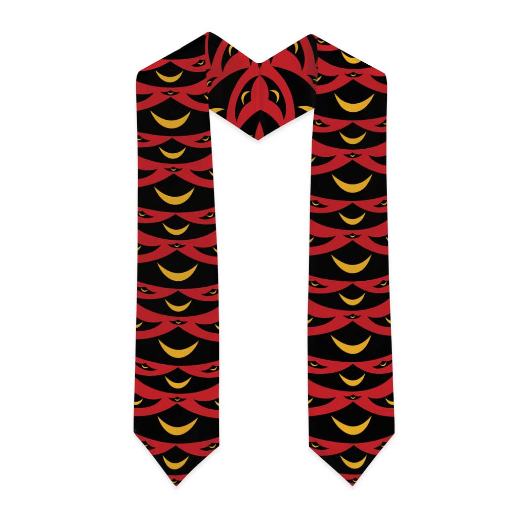 Hawaii Ahu Ula Inspired Graduation Stole Red Version LT05 - Polynesian Pride
