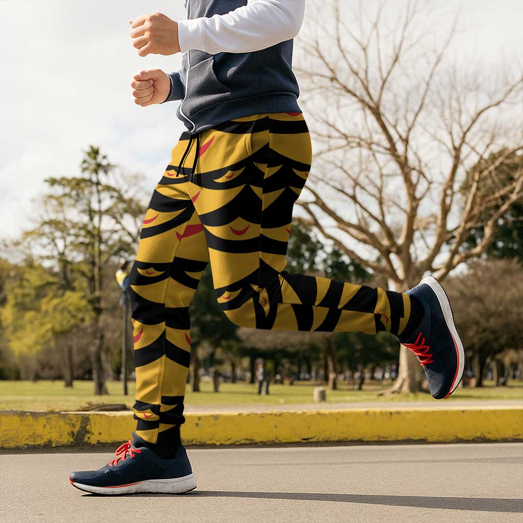 Hawaii Ahu Ula Inspired Jogger Pants Black Version LT05 - Polynesian Pride