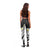 Hawaii Aloha Leggings Plumeria Vintage - Black
