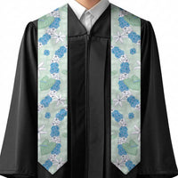 Hawaii Anthurium Tiare Pikake Lei Graduation Stole Omaomao Lauhala Art Pattern