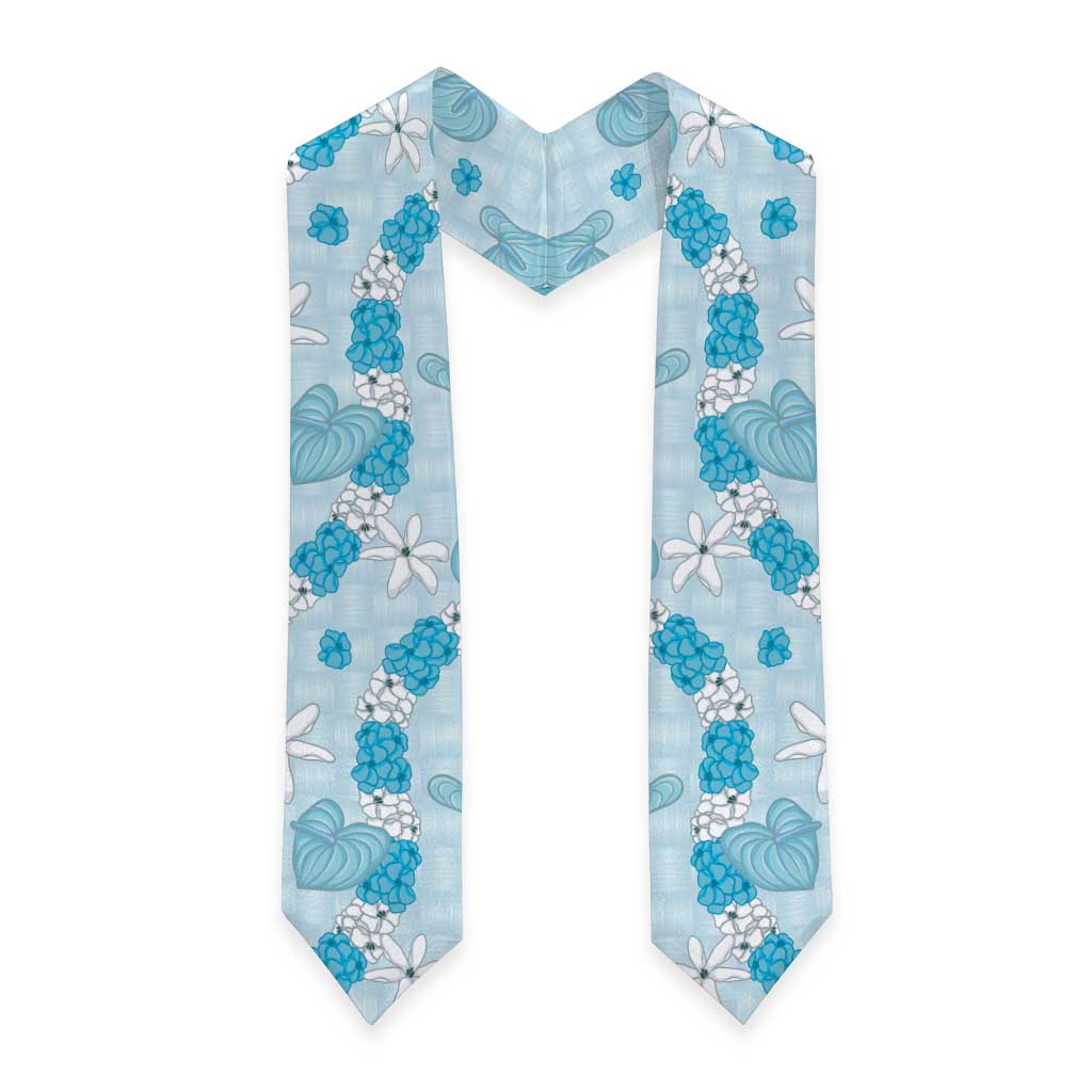 Hawaii Anthurium Tiare Pikake Lei Graduation Stole UliUli Lauhala Art Pattern