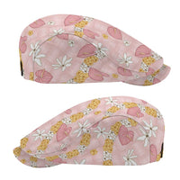 Hawaii Anthurium Tiare Pikake Lei Jeff Hat Akala Lauhala Art Pattern LT01 - Polynesian Pride