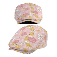 Hawaii Anthurium Tiare Pikake Lei Jeff Hat Akala Lauhala Art Pattern LT01 - Polynesian Pride