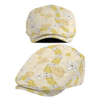 Hawaii Anthurium Tiare Pikake Lei Jeff Hat Melemele Lauhala Art Pattern LT01 - Polynesian Pride