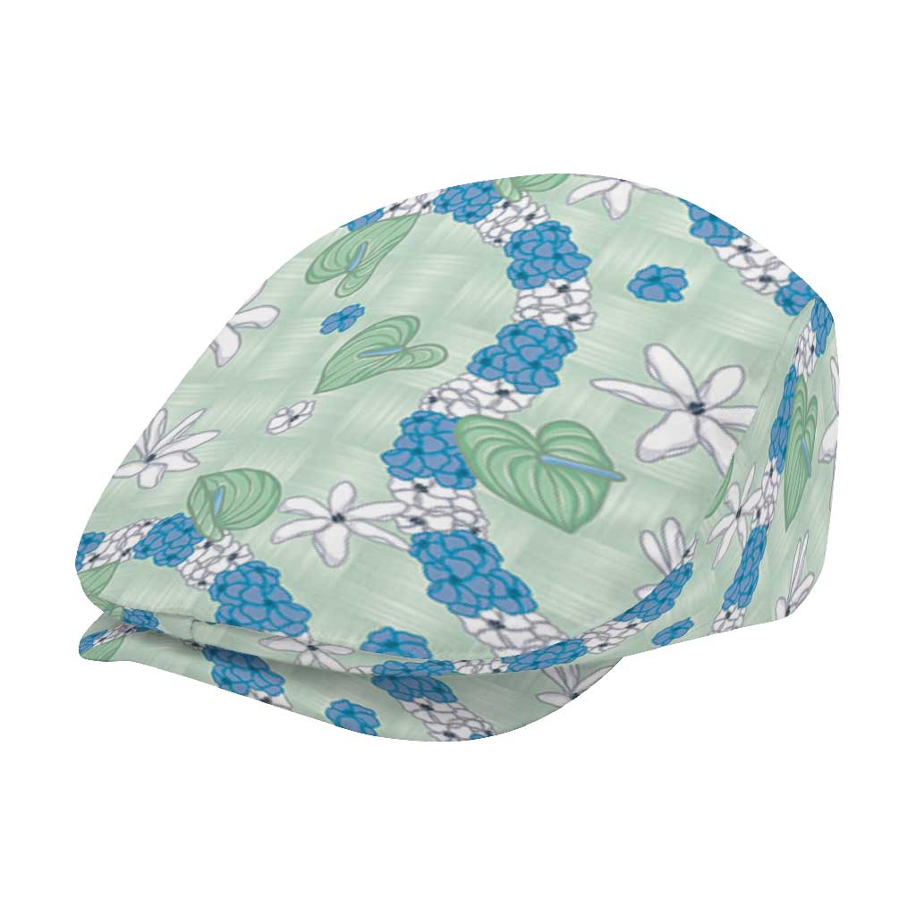 Hawaii Anthurium Tiare Pikake Lei Jeff Hat Omaomao Lauhala Art Pattern LT01 - Polynesian Pride