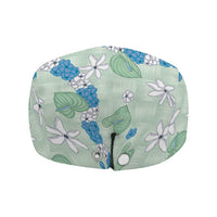Hawaii Anthurium Tiare Pikake Lei Jeff Hat Omaomao Lauhala Art Pattern LT01 - Polynesian Pride