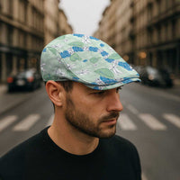 Hawaii Anthurium Tiare Pikake Lei Jeff Hat Omaomao Lauhala Art Pattern LT01 - Polynesian Pride