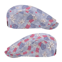 Hawaii Anthurium Tiare Pikake Lei Jeff Hat Poni Lauhala Art Pattern LT01 - Polynesian Pride