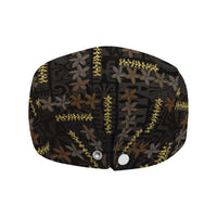 Hawaii Brown Plumeria Lei Black Jeff Hat Frangipani Floral Heritage Art LT01 - Polynesian Pride