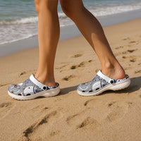 Hawaii Clogs Shoes Barkcloth Pattern Vintage Style - Polynesian Pride