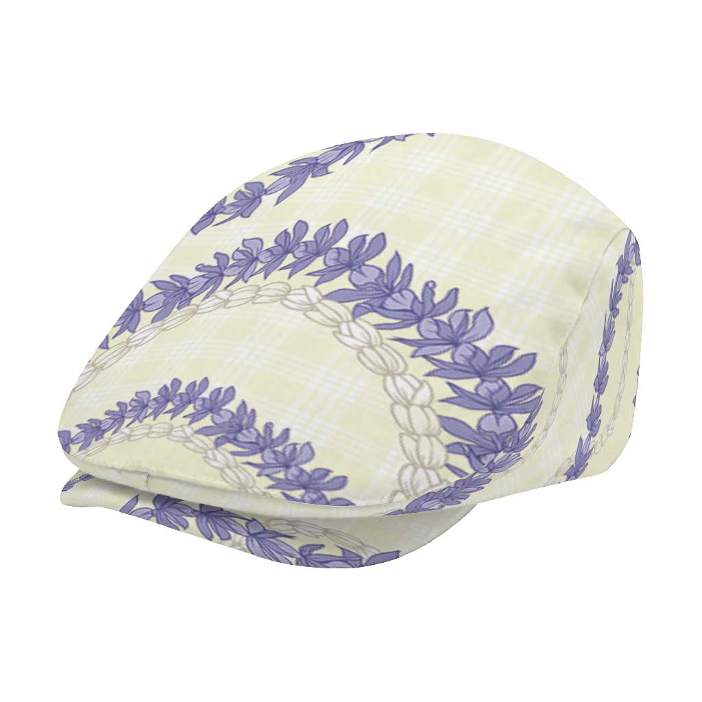 Hawaii Honohono Palaka Motifs Jeff Hat Hawaiian Orchid Lei