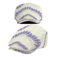 Hawaii Honohono Palaka Motifs Jeff Hat Hawaiian Orchid Lei