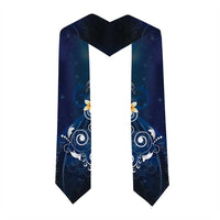 Hawaii Honu Graduation Stole Polynesian Curves Plumeria