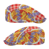 Hawaii Kahili Palaka Motifs Jeff Hat Hawaiian Honohono Pikake Lei