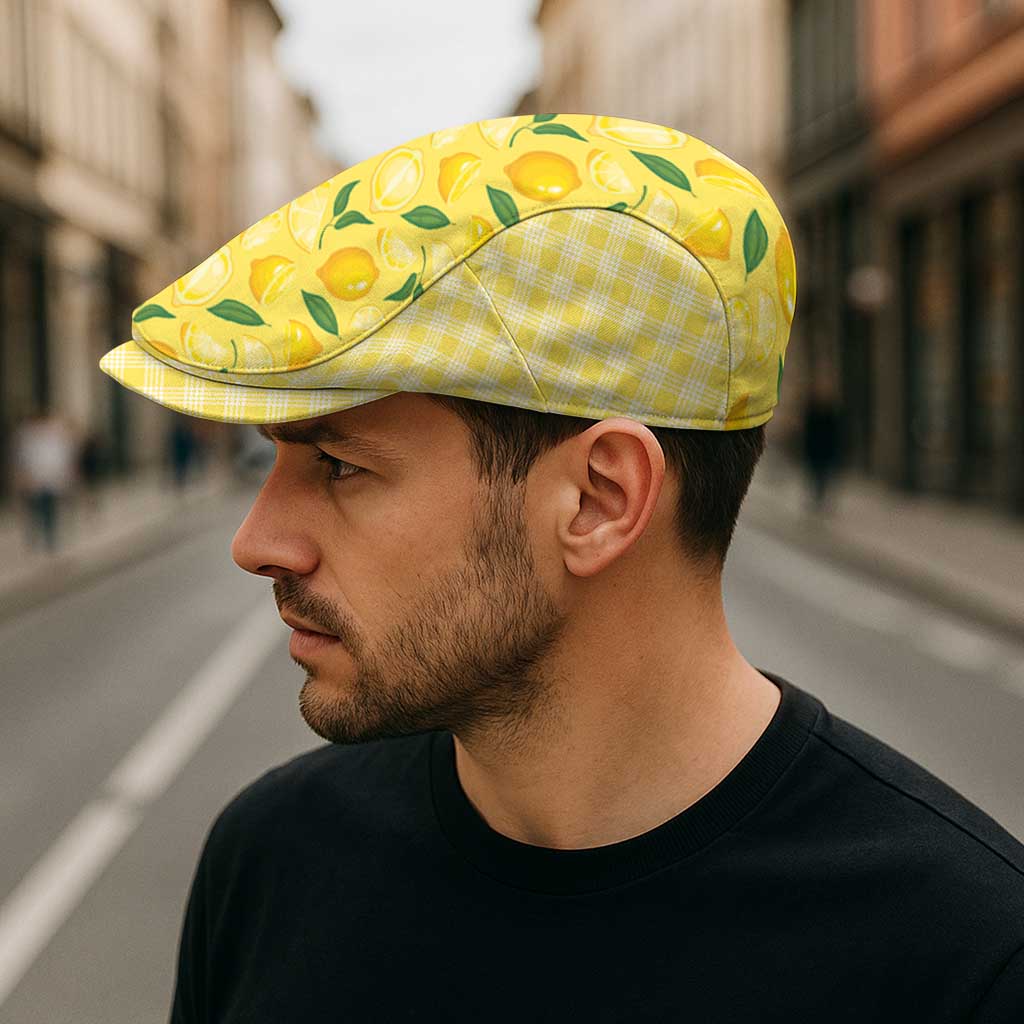 Hawaii Lemon Palaka Jeff Hat Striped Stylized