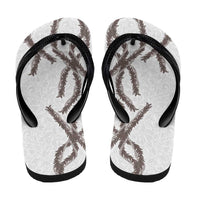 Hawaii Maile Lei Flip Flops Aloha The Grey Color LT03 - Polynesian Pride