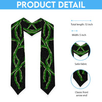 Hawaii Maile Lei Graduation Stole Aloha Black Color