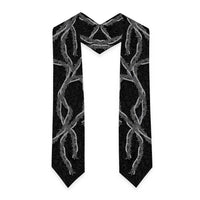Hawaii Maile Lei Graduation Stole Aloha Grayscale Color