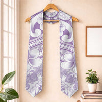 Hawaii Plumeria Lokelani Pikake Lei Graduation Stole Poni Polynesian Tattoo LT9 One Size Purple - Polynesian Pride