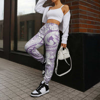 Hawaii Plumeria Lokelani Pikake Lei Jogger Pants Poni Polynesian Tattoo