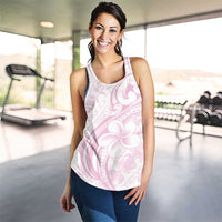 Hawaii Plumeria Lokelani Pikake Lei Women Racerback Tank Poni Mama Polynesian Tattoo
