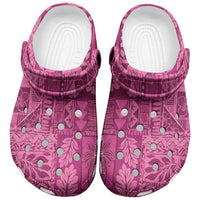 Hawaii Rainforest Beach Tropical Flowers Clogs Shoes LT14 Pink - Polynesian Pride