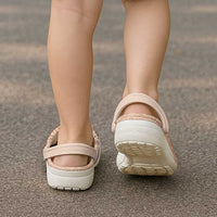 Hawaii Tapa Pattern With Brown Hibiscus Clogs Shoes - Polynesian Pride