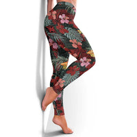 Hawaii Tiki Surfing Leggings Mele Kalikimaka i Iulai!