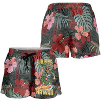 Hawaii Tiki Surfing Shorts for Women Mele Kalikimaka i Iulai!