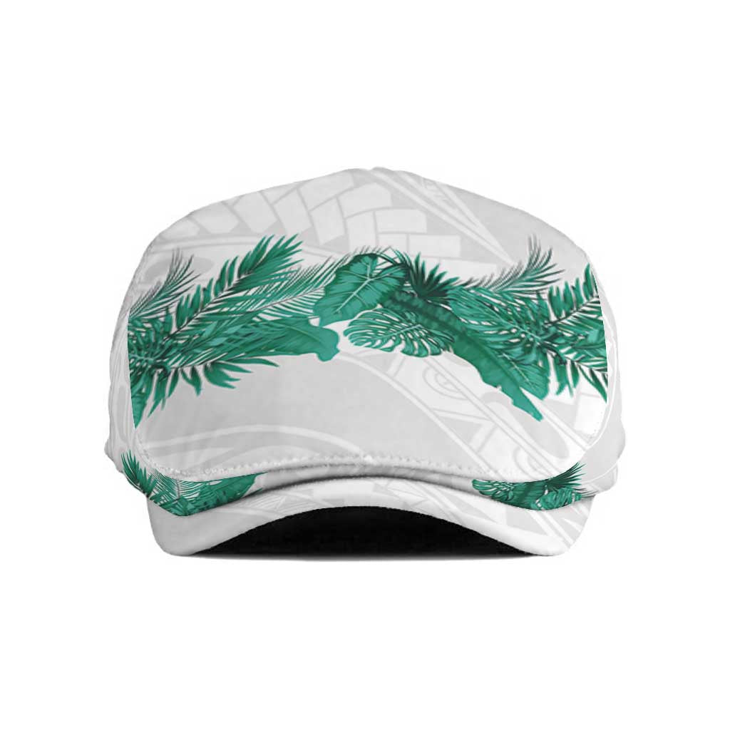 Hawaii Tropical Leaves Jeff Hat Polynesian Pattern