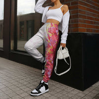 Hawaii Tropical Plant Akala Jogger Pants Vibrant Polynesian Pattern