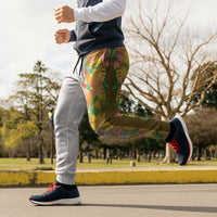 Hawaii Tropical Plant Lenalena Jogger Pants Vibrant Polynesian Pattern
