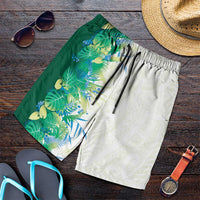 Hawaii Tropical Plant Omaomao Shorts for Men Vibrant Polynesian Pattern