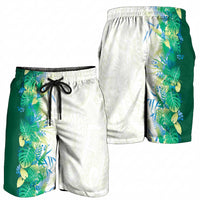 Hawaii Tropical Plant Omaomao Shorts for Men Vibrant Polynesian Pattern
