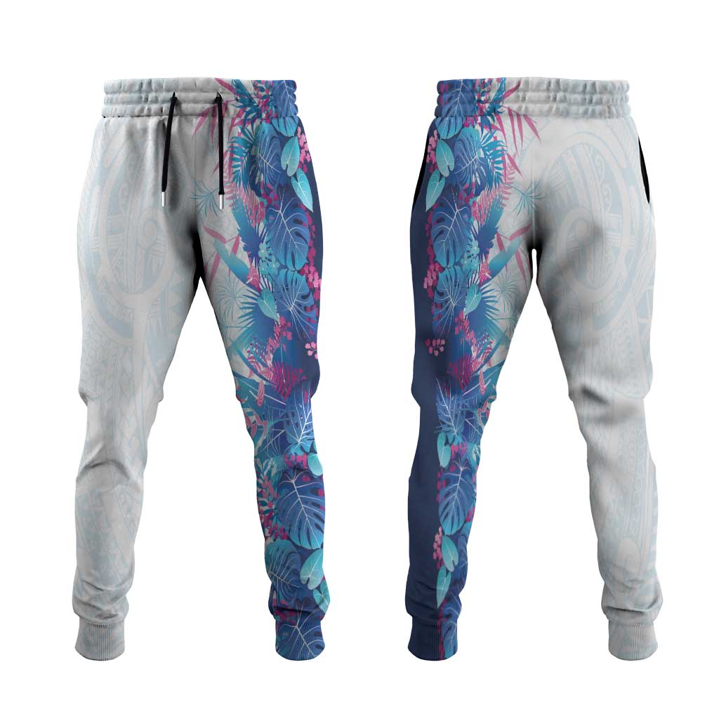 Hawaii Tropical Plant UliUli Jogger Pants Vibrant Polynesian Pattern