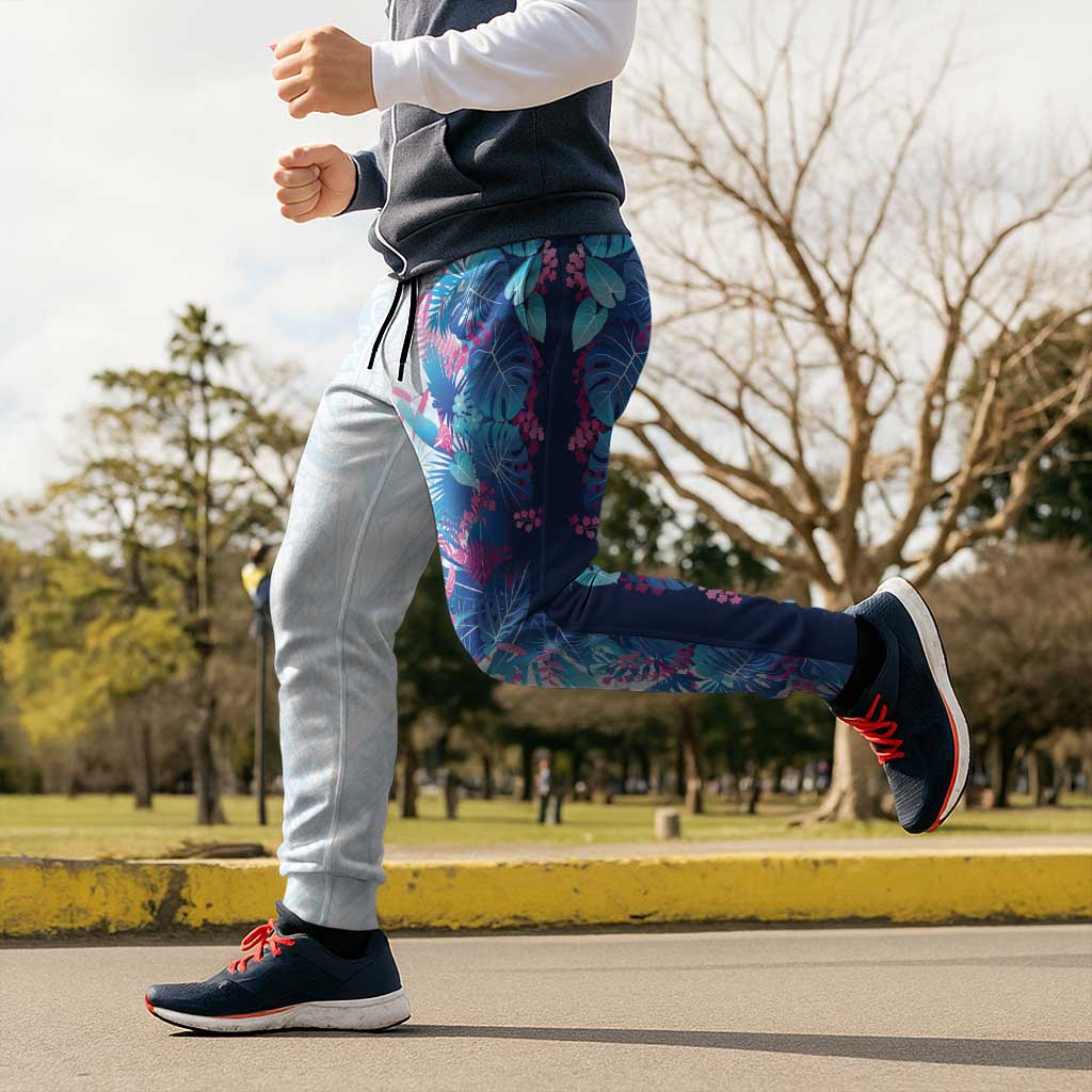 Hawaii Tropical Plant UliUli Jogger Pants Vibrant Polynesian Pattern