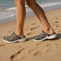 Hawaiian and Japanese Clogs Shoes Polynesian Tattoo with Japanese Culture Kintsugi Style LT03 - Polynesian Pride